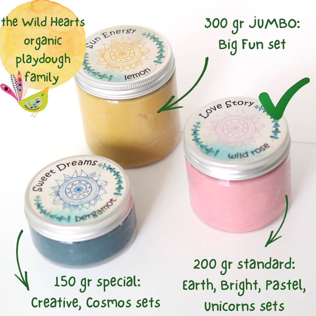 JUMBO - 300 gr organic sensory playdough – the Wild Hearts